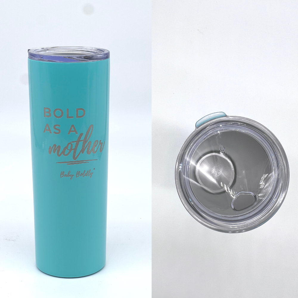 Mom Mode All Day 20 Oz Stainless Steel Skinny Tumbler