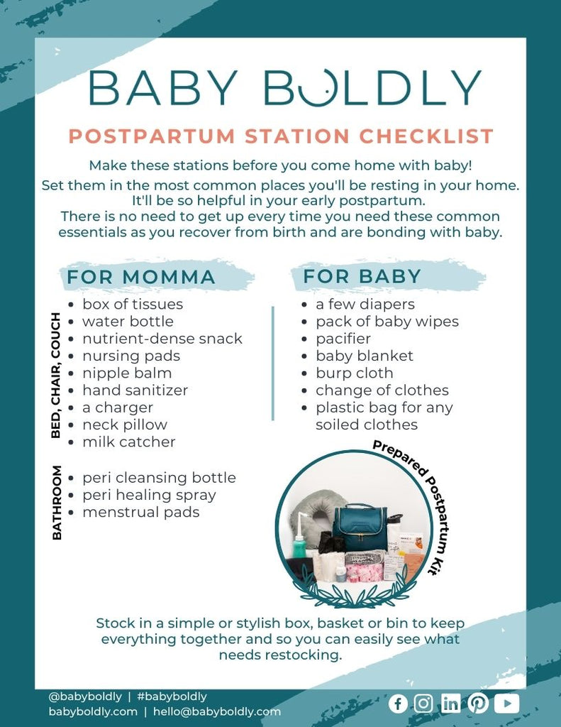Postpartum Stations Checklist
