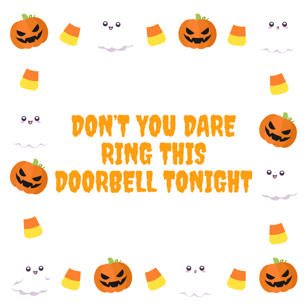 Halloween Doorbell Sign