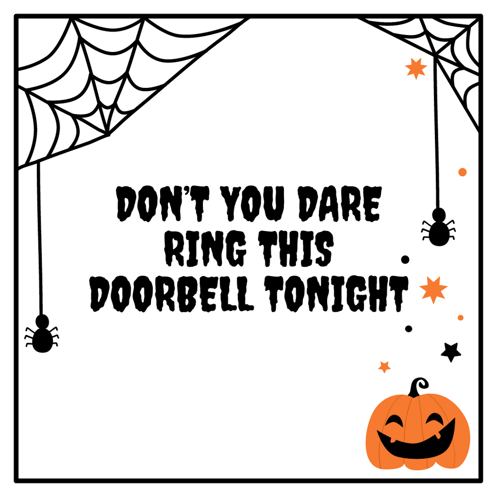 Halloween Doorbell Sign