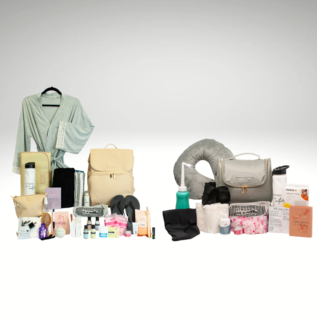 Ultimate Gift Duo: Backpack Hospital Birth Bag + Postpartum KIt