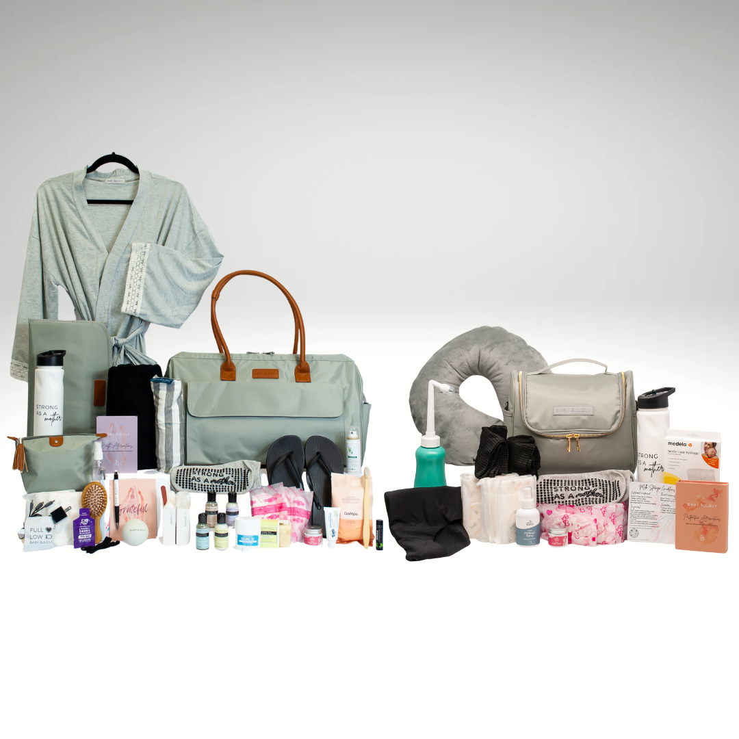 Ultimate Gift Duo: Hospital Birth Bag + Postpartum Kit